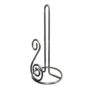 Stainless Steel Kitchen Roll Holder - Silver, Free Standing, 28.3cm Height