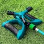 Automatic 3 Arms 360° Rotating Water Sprinkler,,.