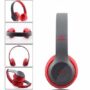 P47 Wireless Foldable Bluetooth Headphones Stereo, FM Radio Headset With TF Card Mic, Red